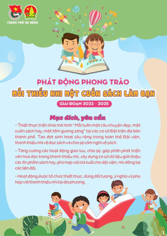 Phát động phong trào "Mỗi thiếu nhi một cuốn sách làm bạn" giai đoạn 2022 - 2025